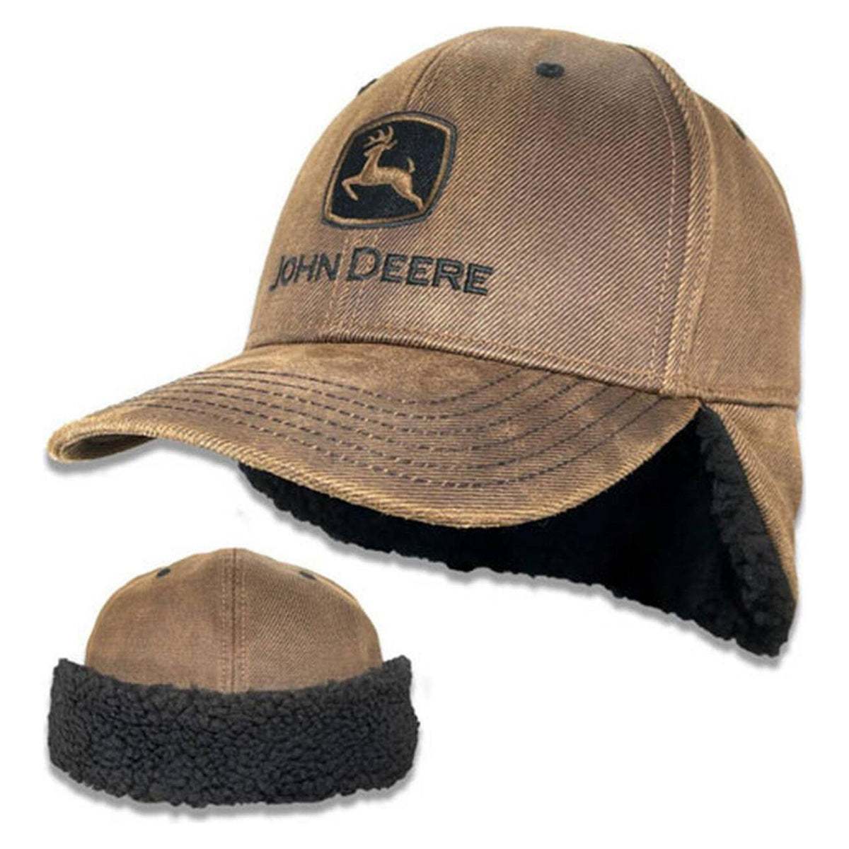 John Deere Mens Sherpa Lined Cap-J13W-03DU-JDR-6JP