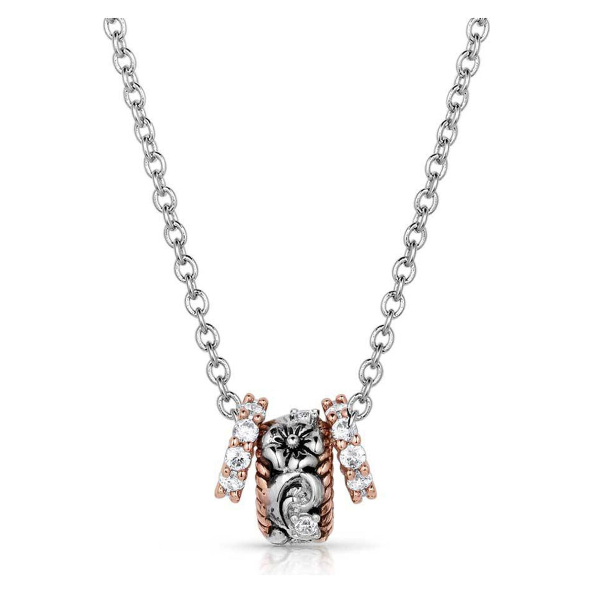 Montana Silversmiths Womens Wildflower Elegance Ring Necklace-NC5784