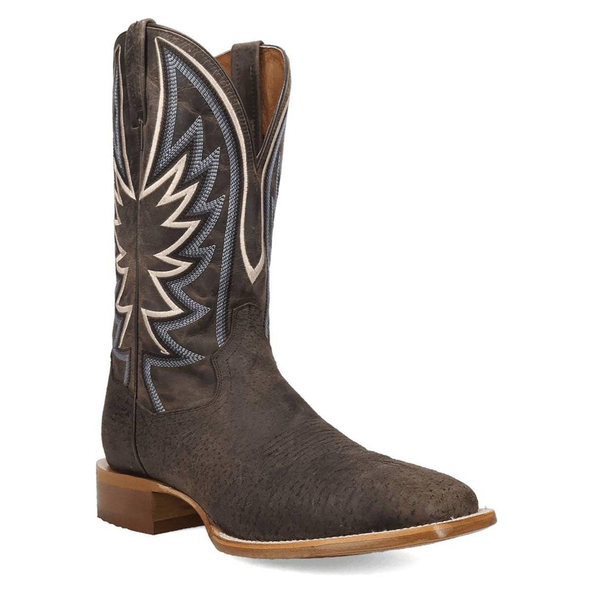 Dan Post Mens Boars Run Charcoal Wild Boar Western Boot-DP5241
