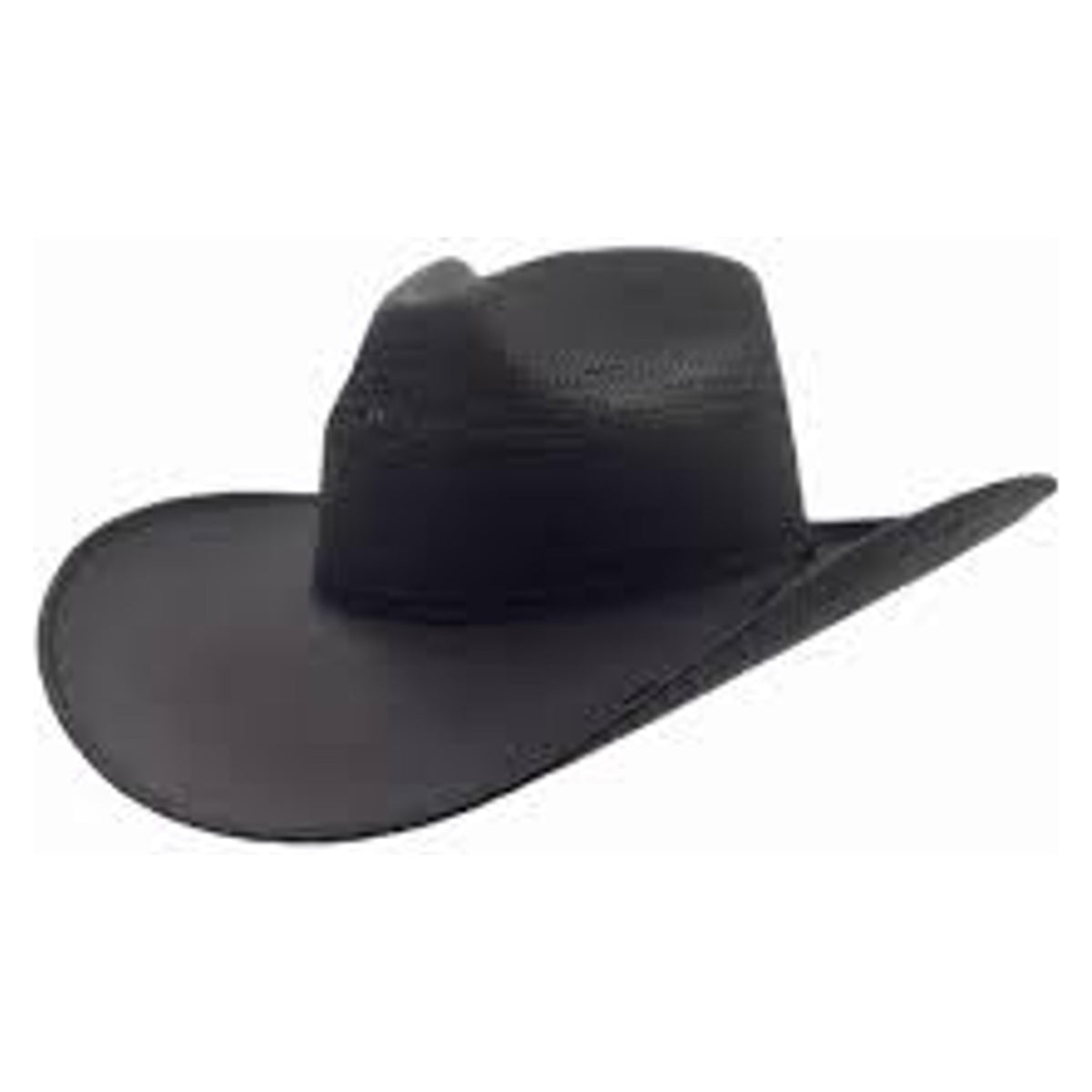 American Hat Maker Brody Western Straw Hat-710121-BLK