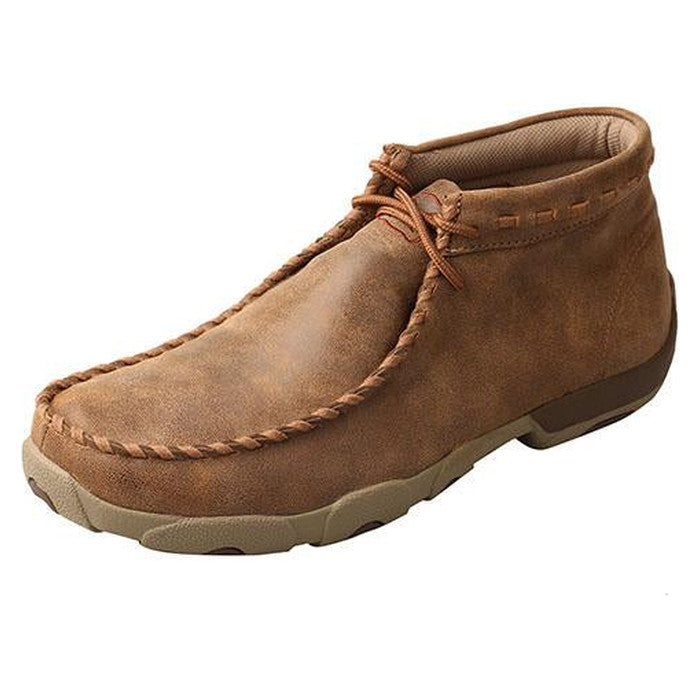 Twisted X Mens Chukka Driving Moc | Mdm0049 Leather Western Boot-MDM0049