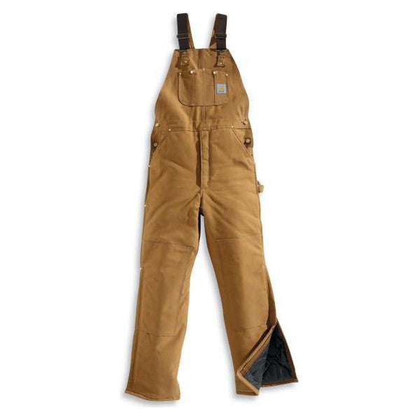 Carhartt Mens Duck Bib Overall / Arctic Quilt Lined-R03BRN