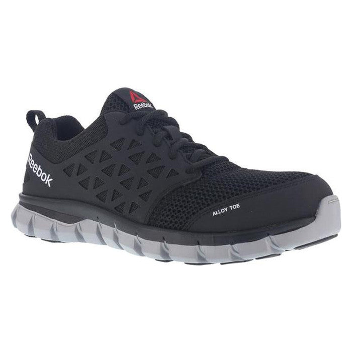 Reebok Womens Steel Toe Black Gary Oxford Shoes-RB041