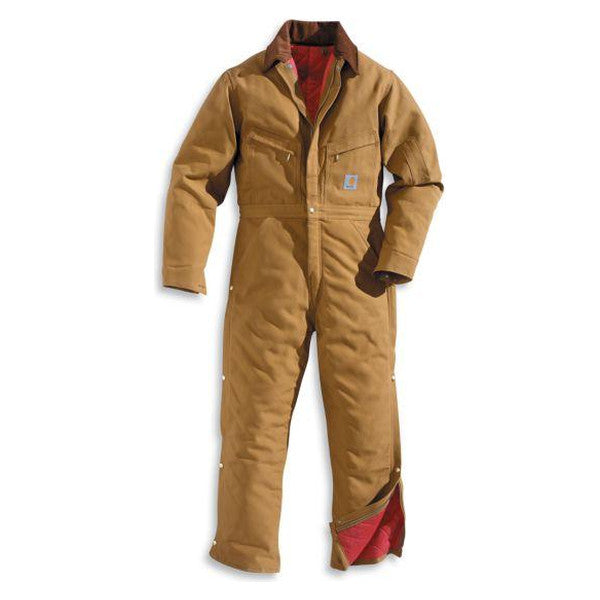 Carhartt Mens Duck Quilt Lined Coverall Carhartt Brown-X01BRN