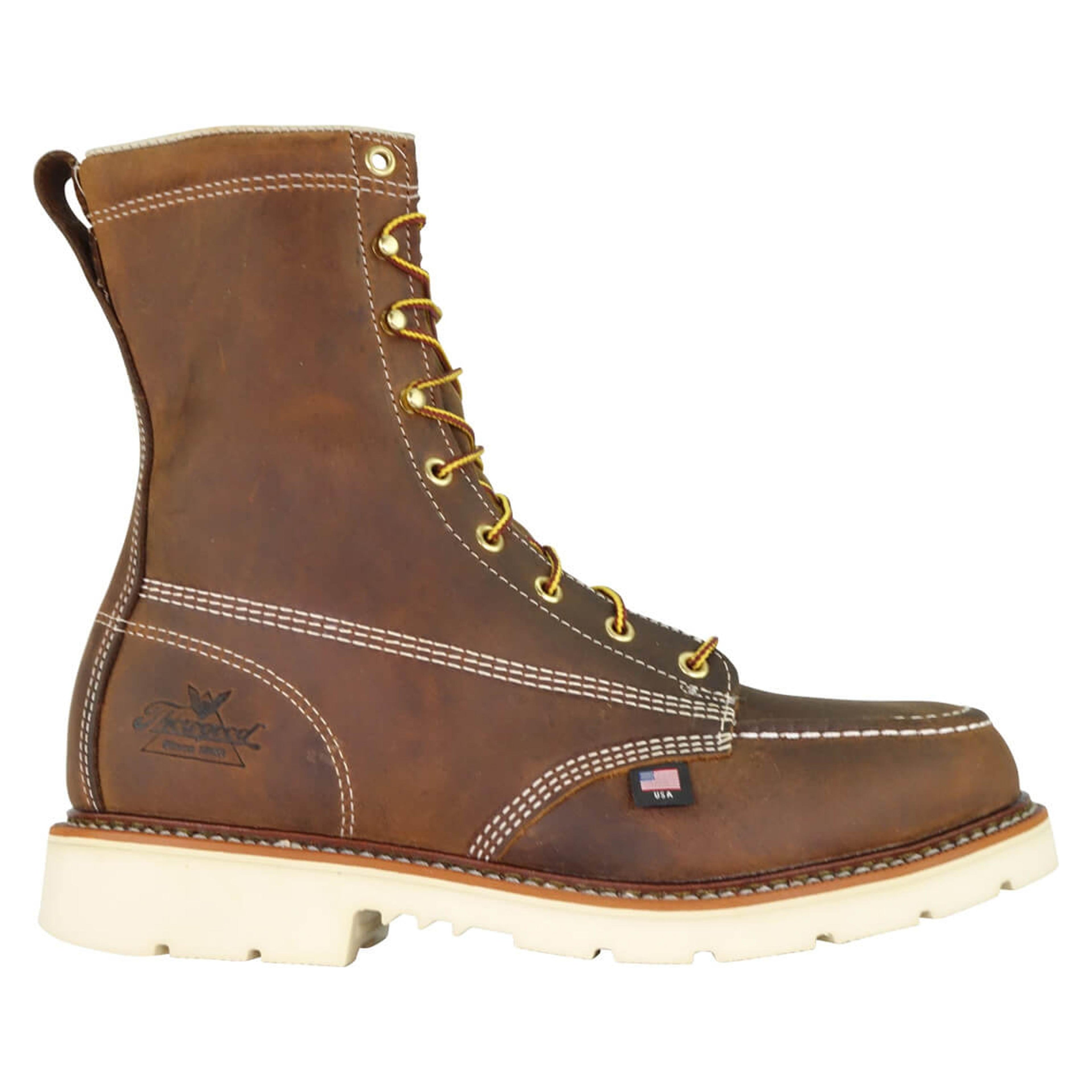 Thorogood Mens 8 Inch Crazy Heel Steel Moc Toe Boot-804-4378