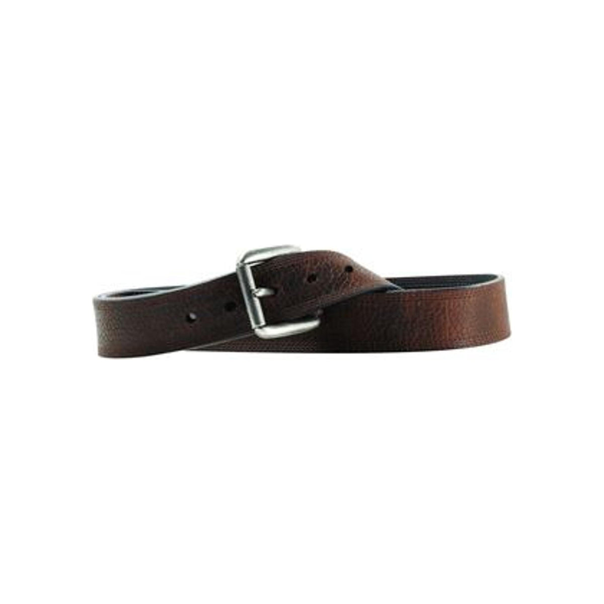 M and F Western Belt- Work Triple Stitch Brown - Mens