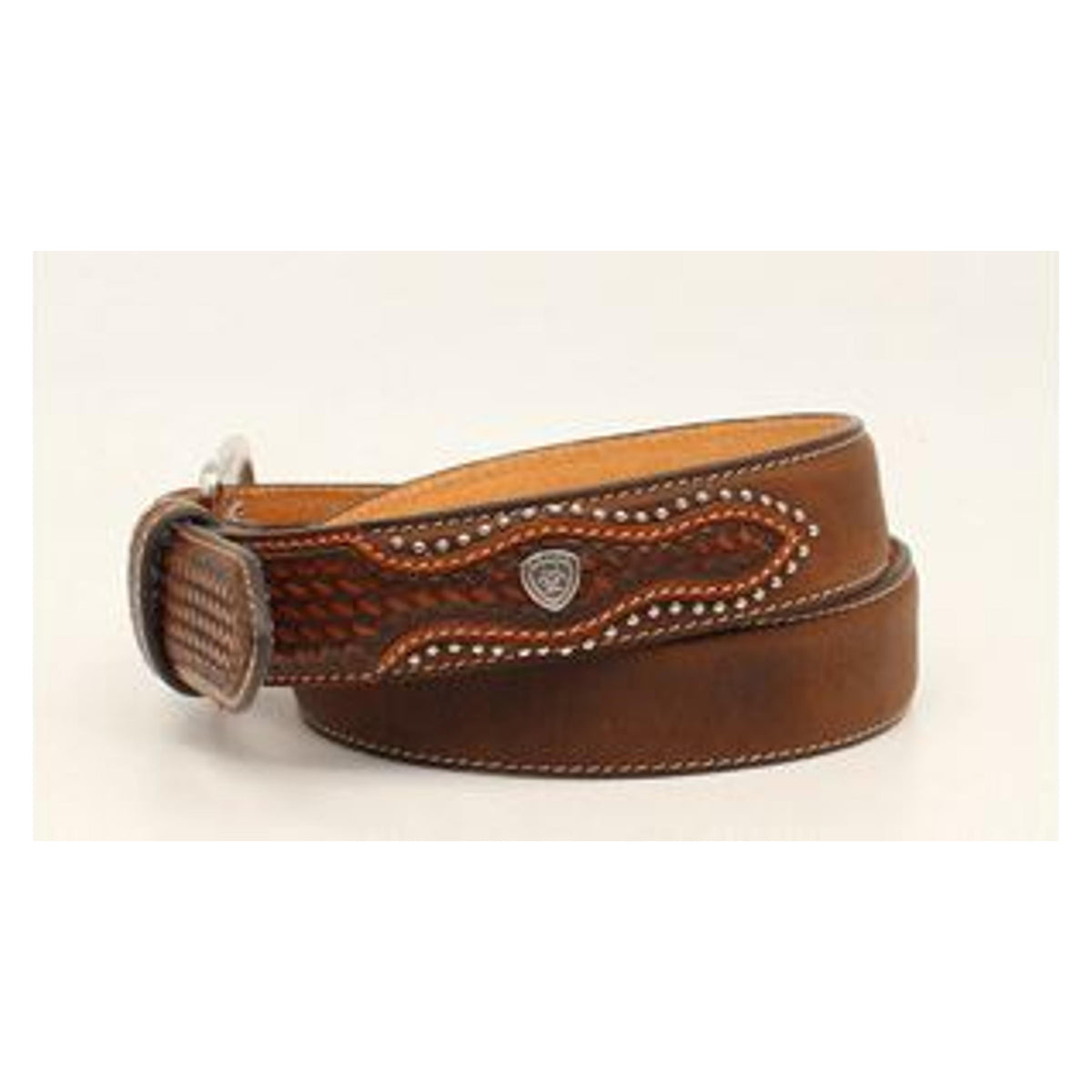 M and F Western Basket Weave Tabs Aged Bark - Mens