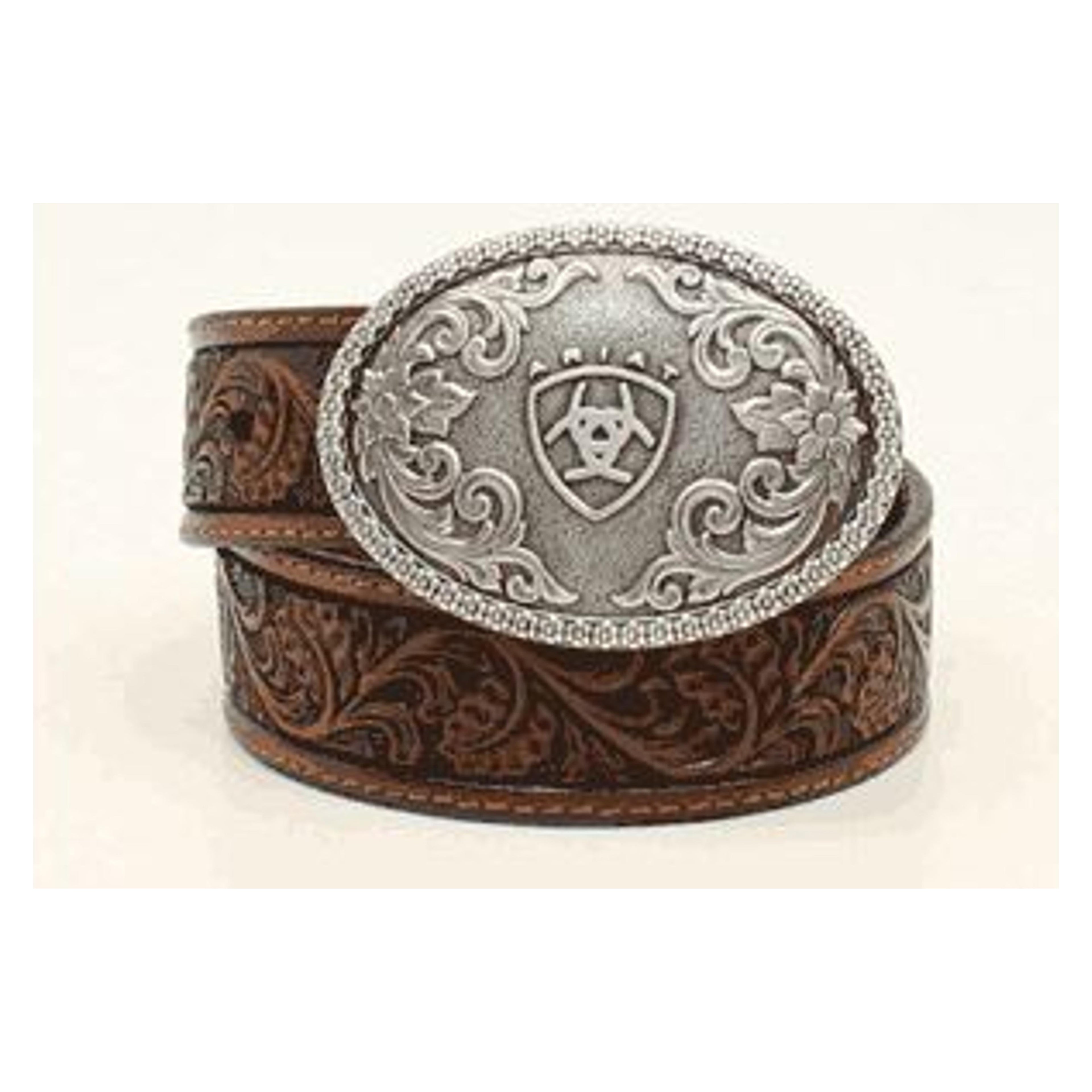 M and F Western Ariat Boys Western Belt 0208 - Mens