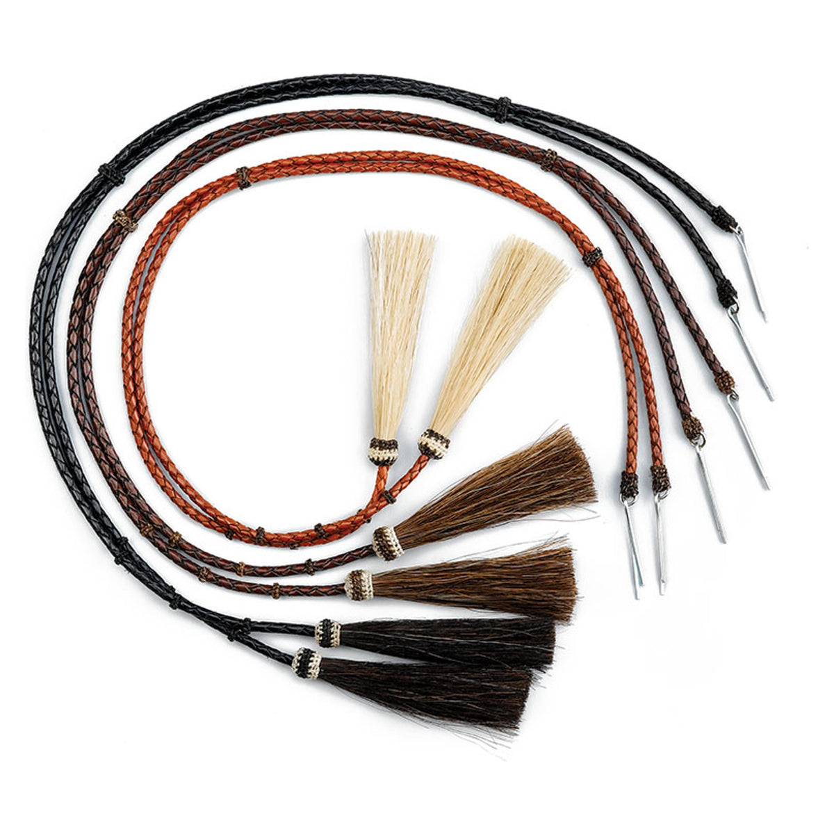 Western Express Stampede String Leath/Horsehai-STS-2968-RUST