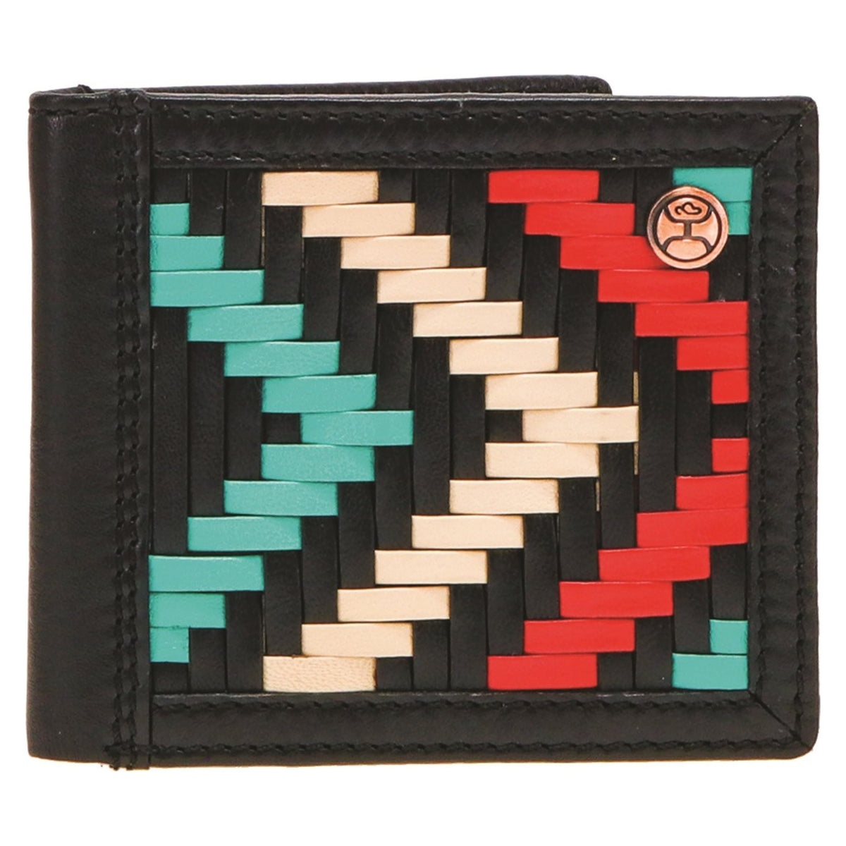 Hooey Bifold Blackhawk Aztec Print-HBF010-BKRD