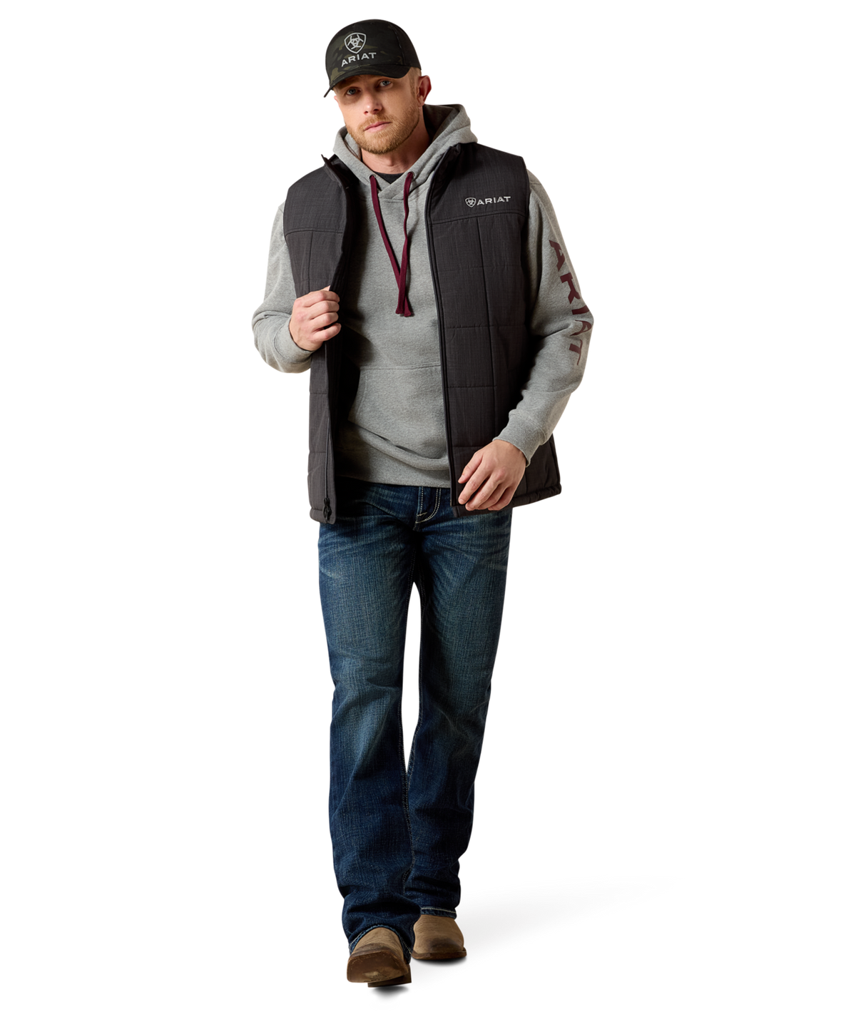 Ariat Mens Crius Insulated Vest 10041519 - PHANTOM