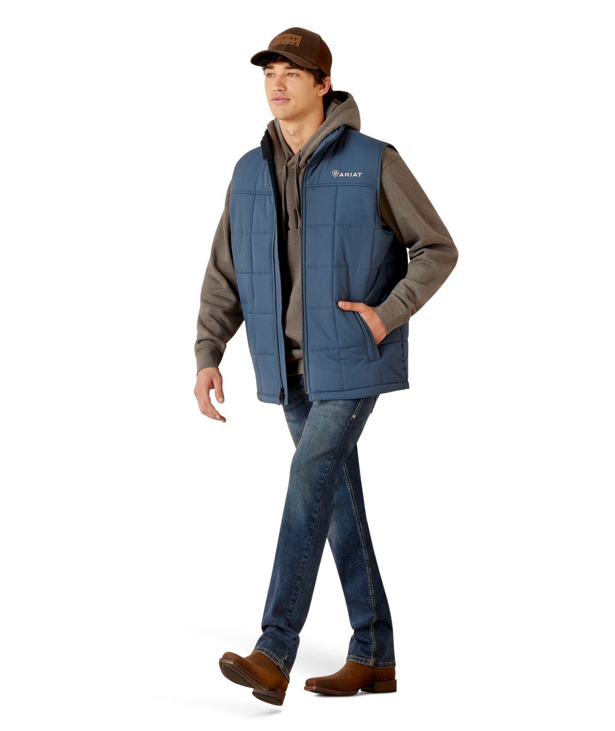Ariat Mens Crius Insulated Vest 10046735 - STEELY