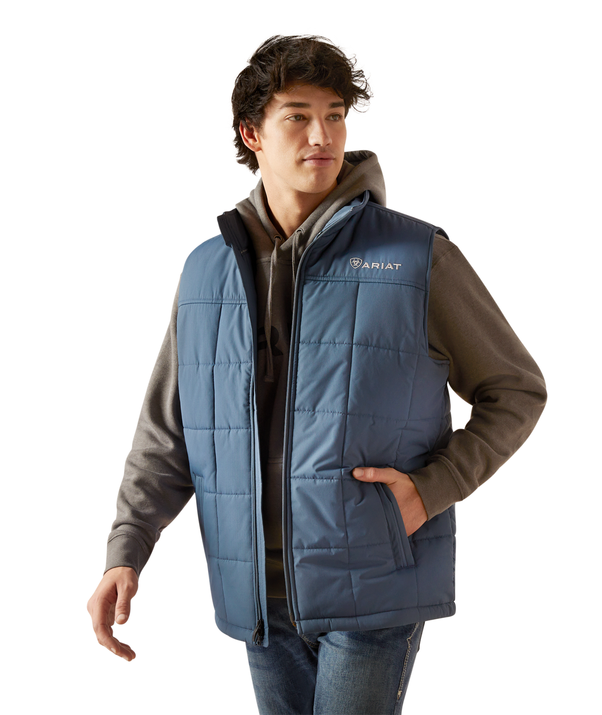 Ariat Mens Crius Insulated Vest 10046735 - STEELY