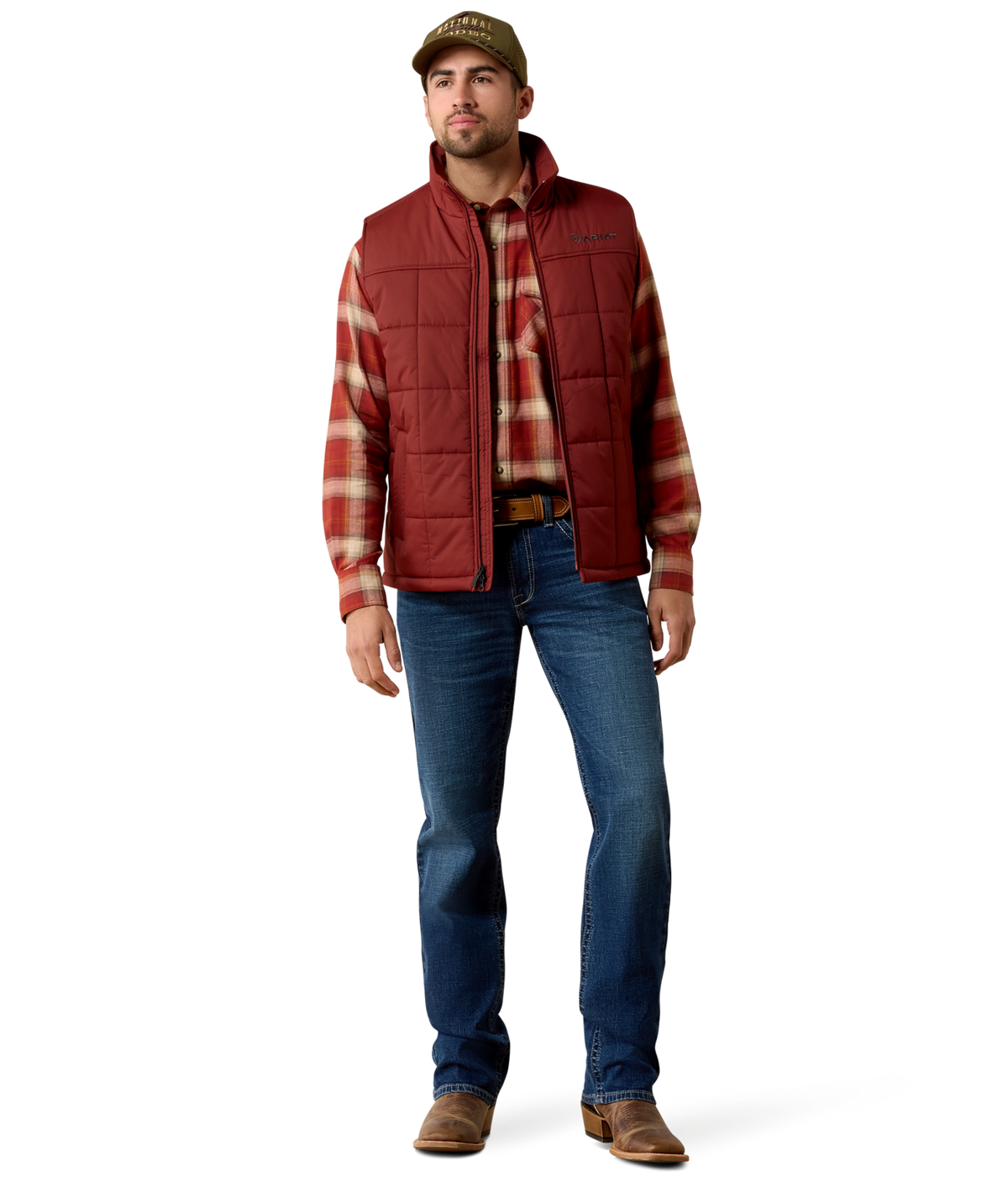 Ariat Mens Crius Insulated Vest 10079356 - MADDER BROWN