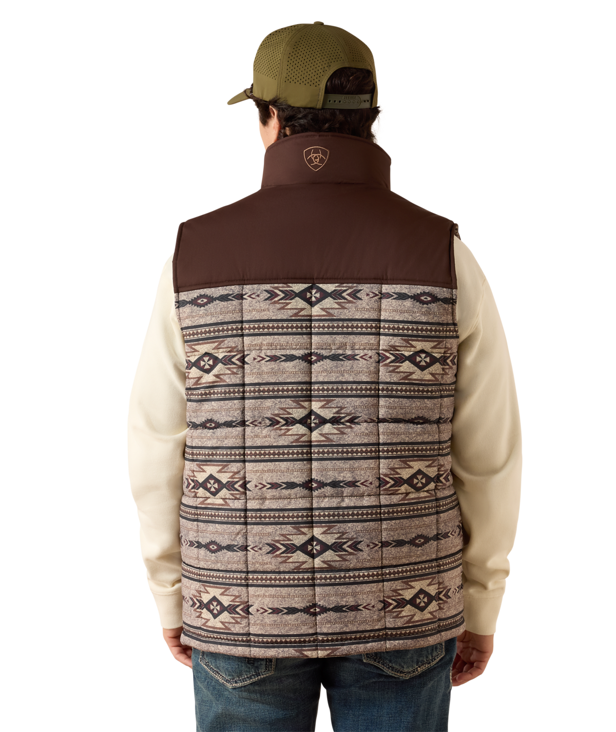 Ariat Mens Crius Insulated Vest 10079386 - TONAL SOUTHWEST/SILVER MINK HE