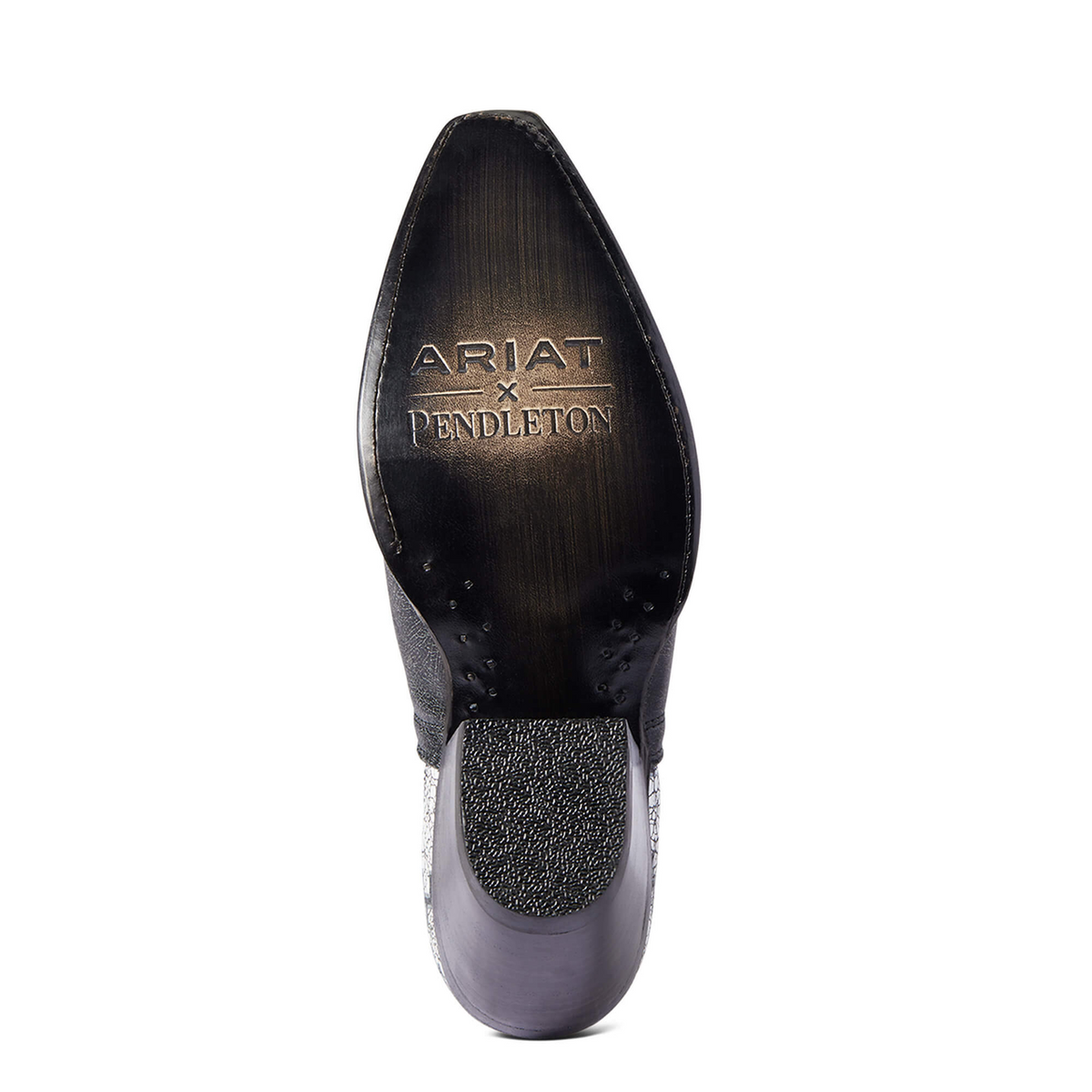 Ariat Womens Pendleton Dixon Dstrsd Blk/kva-10038475