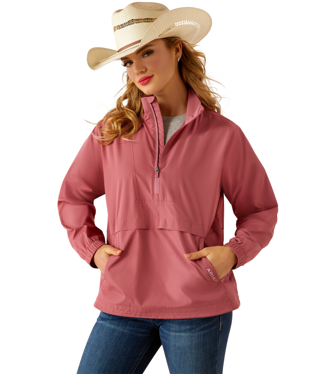 Ariat Womens Whisper Pullover Jacket 10054848 - ROSE WINE
