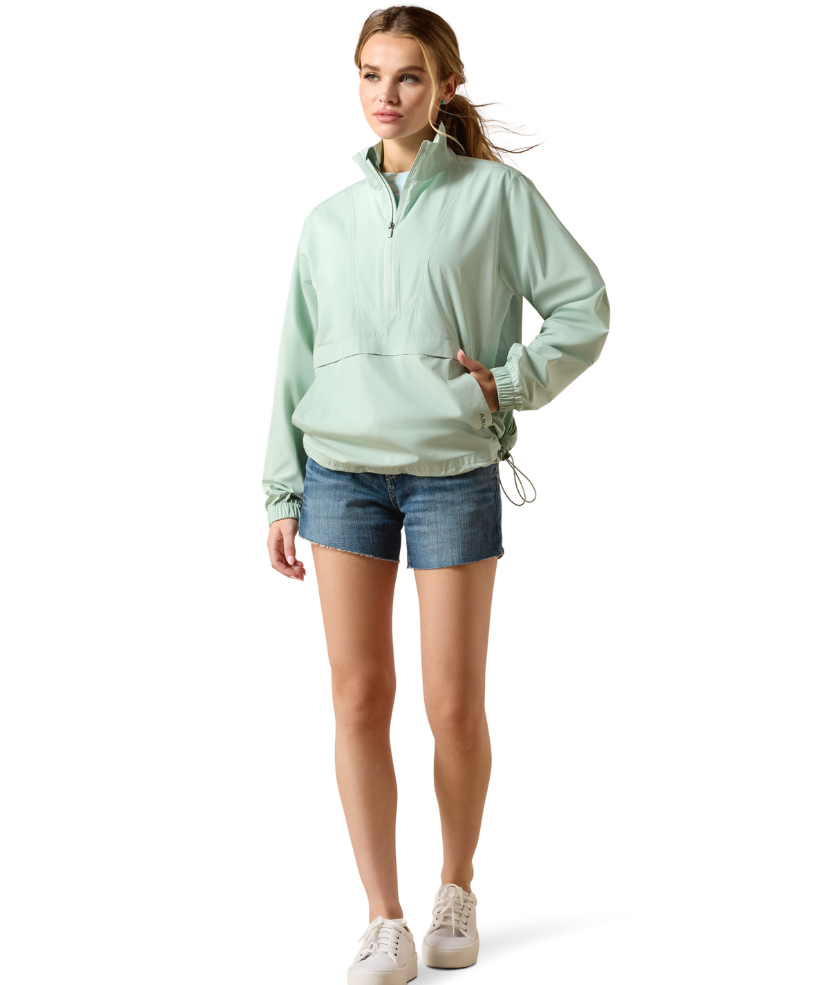 Ariat Womens  Whisper Pullover Jacket 10071264 - SILT GREEN
