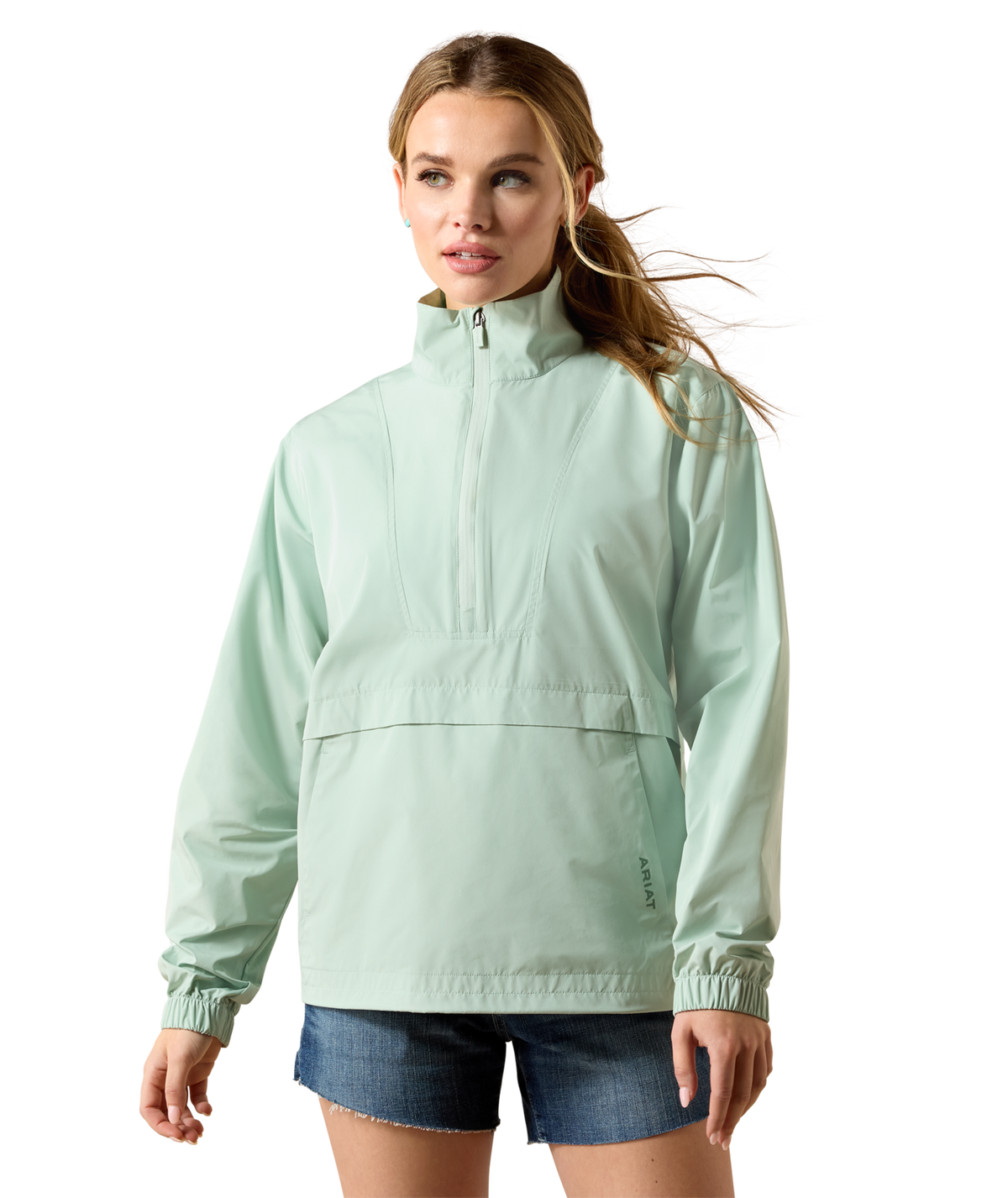 Ariat Womens  Whisper Pullover Jacket 10071264 - SILT GREEN