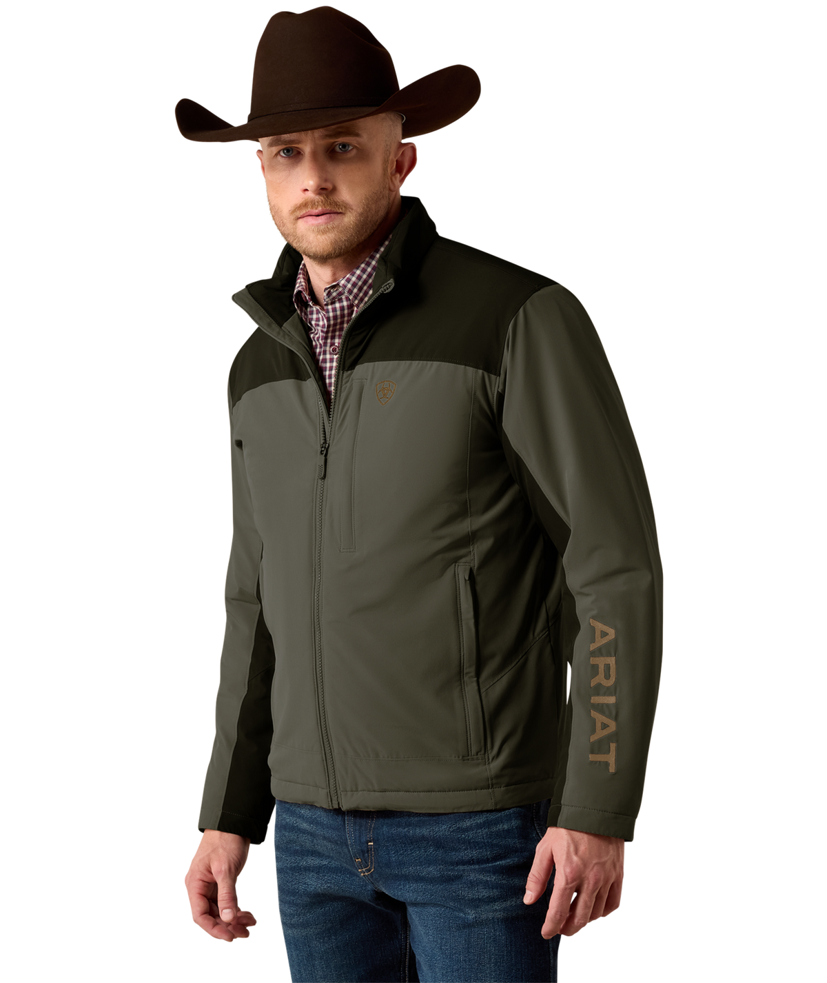 Ariat Mens Pioneer Stretchshell Jacket 10079401 - FOREST NIGHT