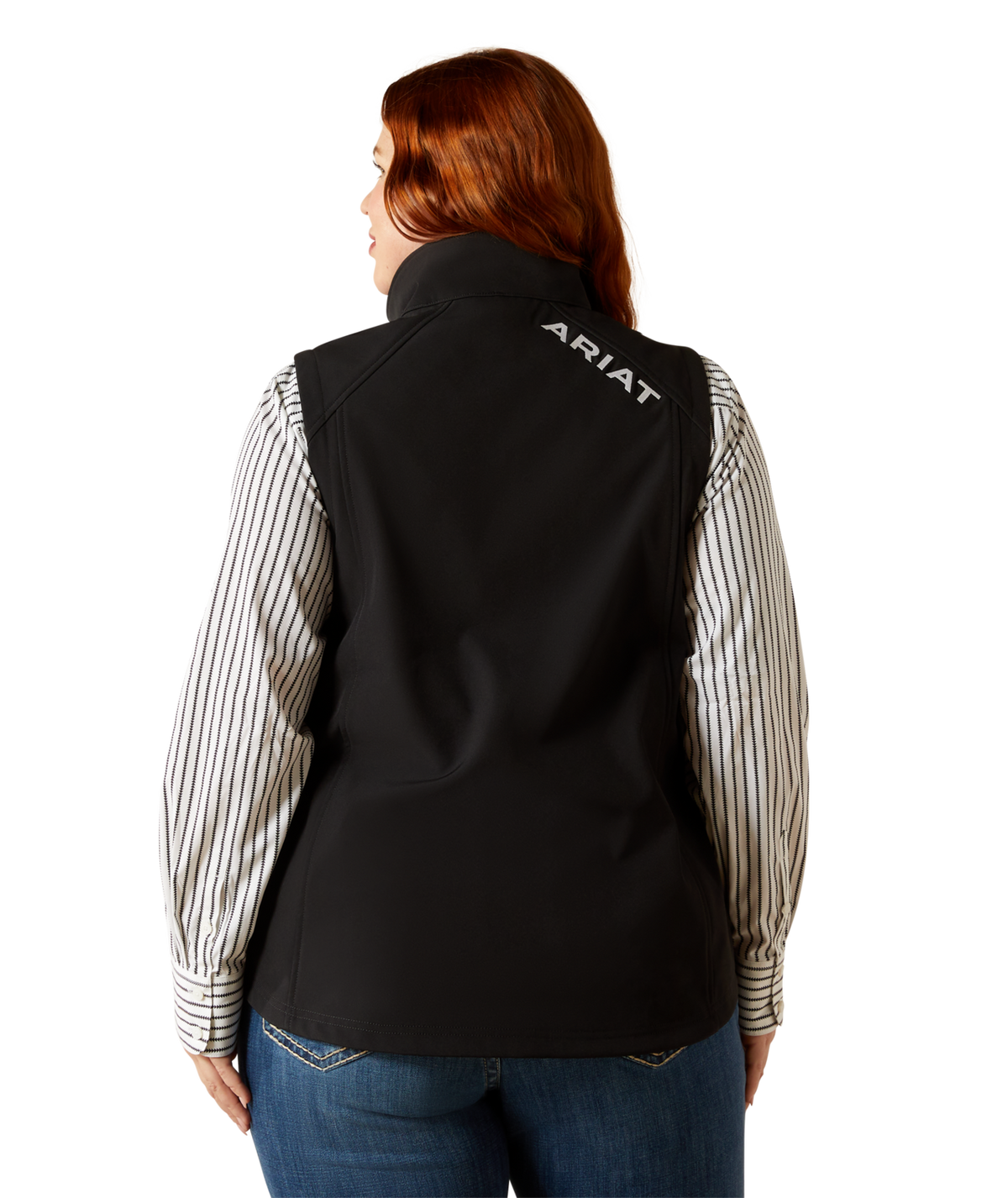 Ariat Womens Ariat Logo Softshell Vest 10062786 - BLACK