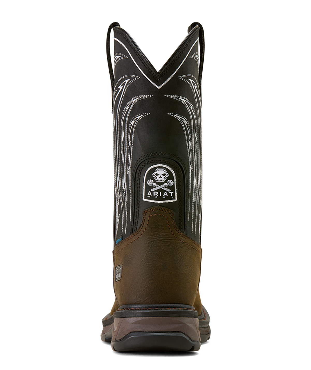 Ariat Mens WorkHog XT Bolt Skull Waterproof Wide Square Toe  Work Boot 10074286