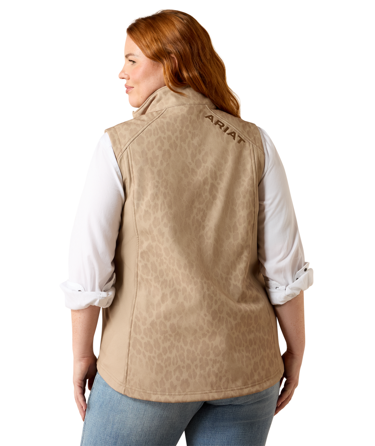 Ariat Womens Ariat Logo Softshell Print Vest 10079585 - FADED LEOPARD