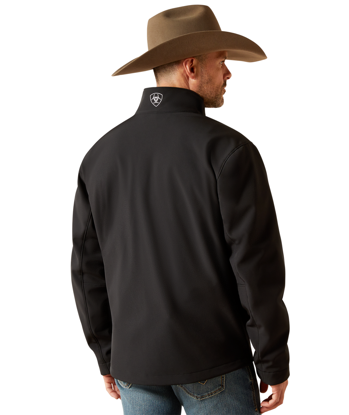 Ariat Mens Logo Softshell Jacket 10062578 - BLACK