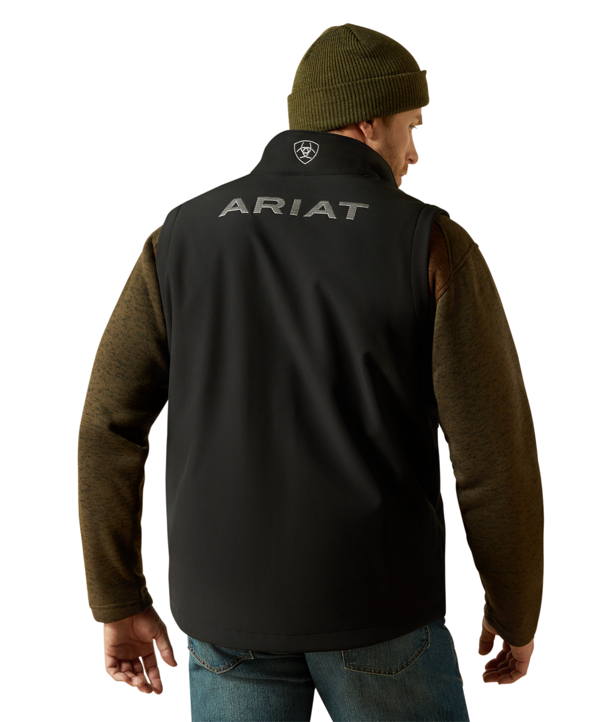 Ariat Mens Logo Softshell Vest 10062587 - BLACK