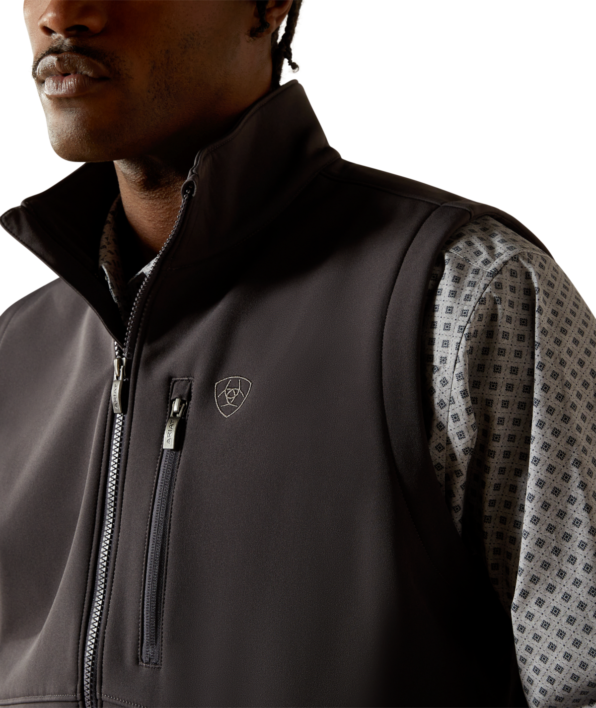 Ariat Mens Logo Softshell Vest 10062589 - PHANTOM
