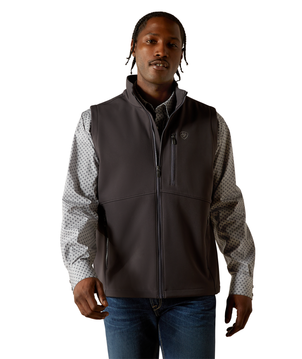 Ariat Mens Logo Softshell Vest 10062589 - PHANTOM