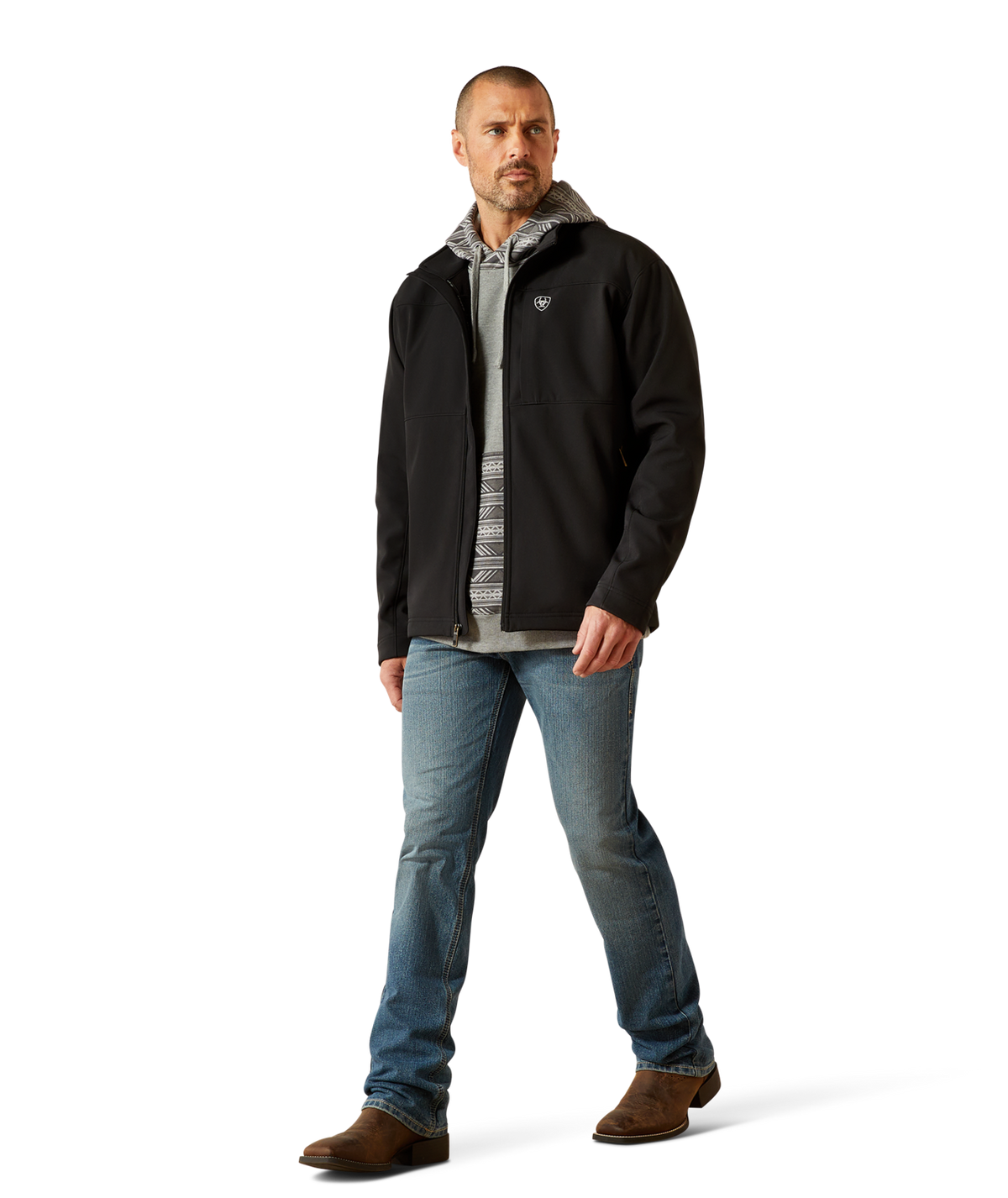Ariat Mens Vernon Softshell Jacket 10062596 - BLACK