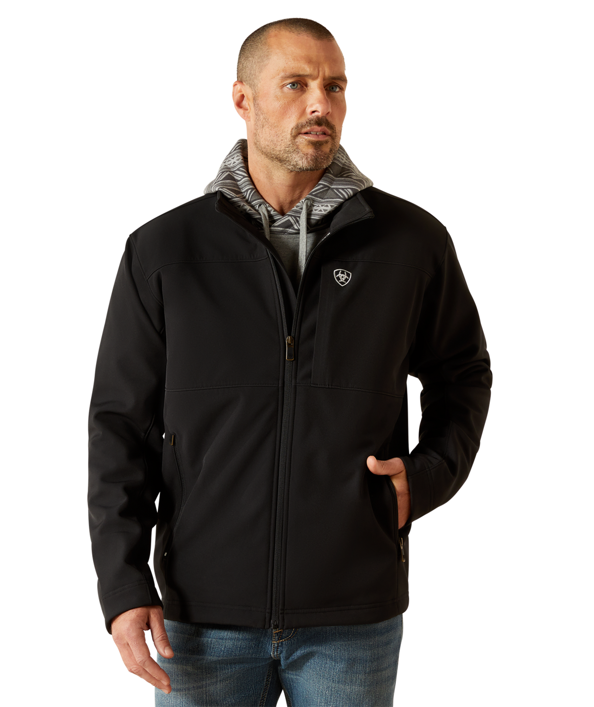 Ariat Mens Vernon Softshell Jacket 10062596 - BLACK