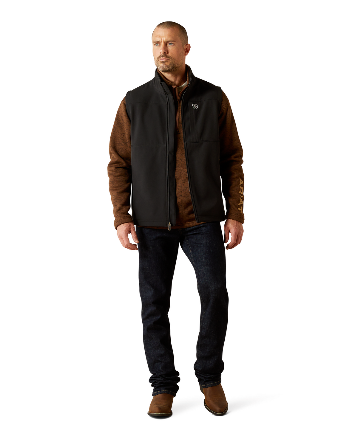 Ariat Mens Vernon Softshell Vest 10062600 - BLACK
