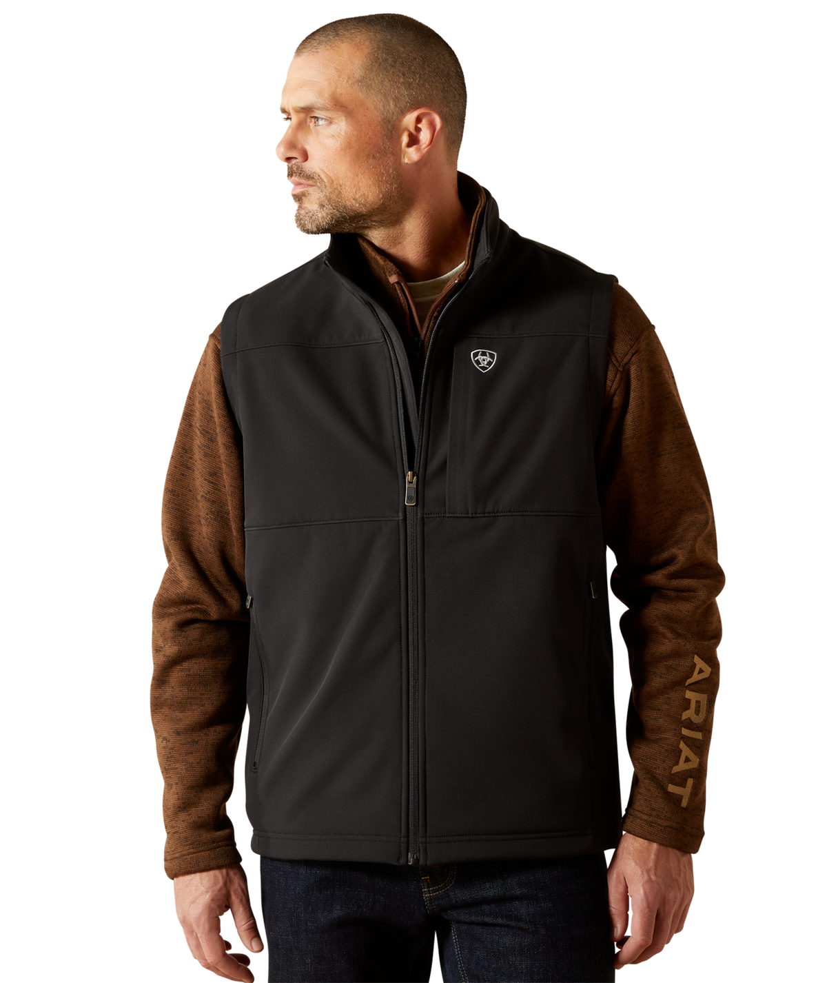 Ariat Mens Vernon Softshell Vest 10062600 - BLACK