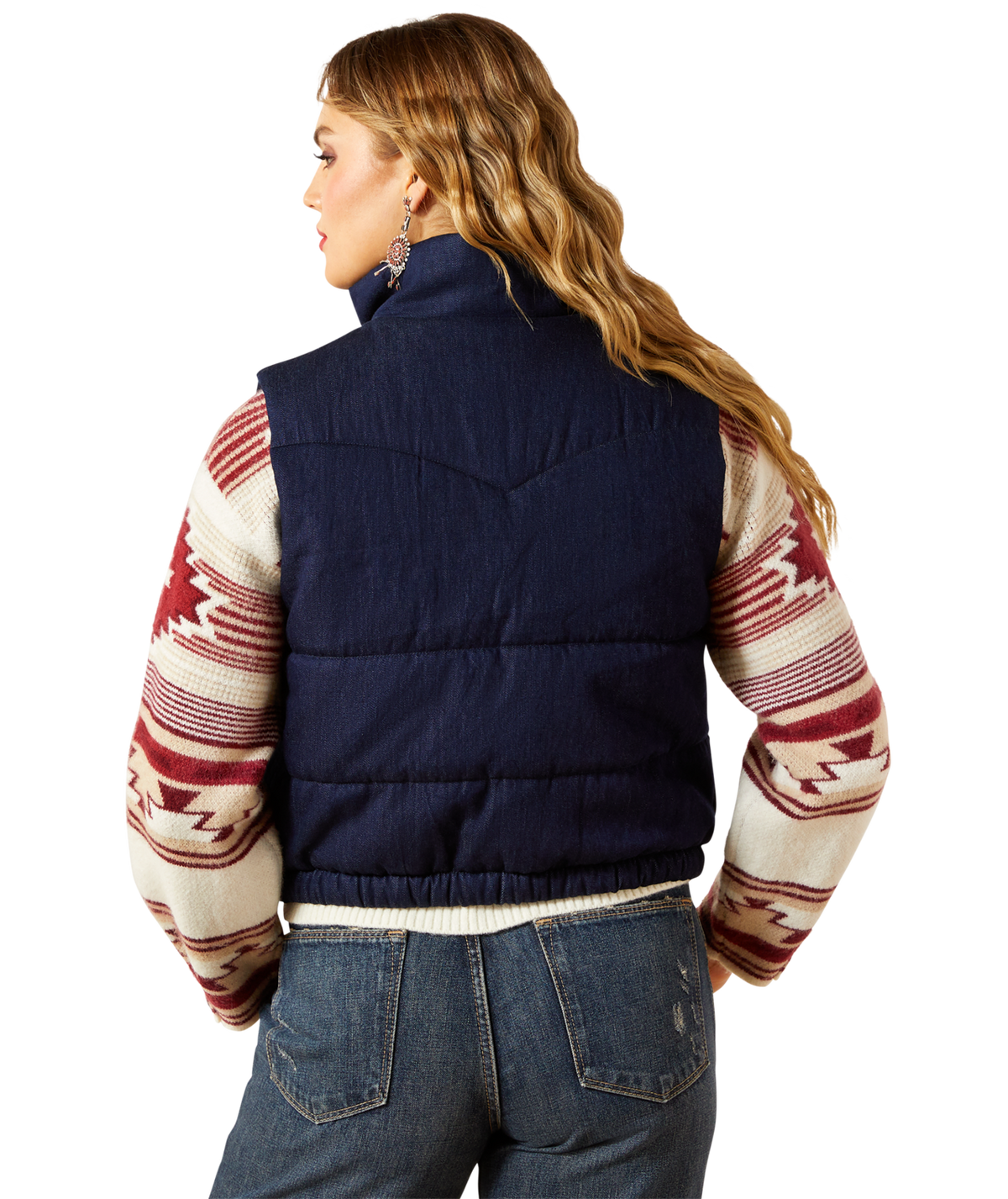 Ariat Womens Western Swirls Vest - 10062406 - RINSE