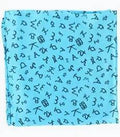 M&F Western 33-Inch Branding Iron Print Silk Wild Rag Turquoise-0904433